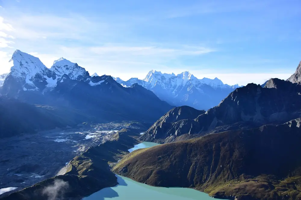 Glacier-fed blue